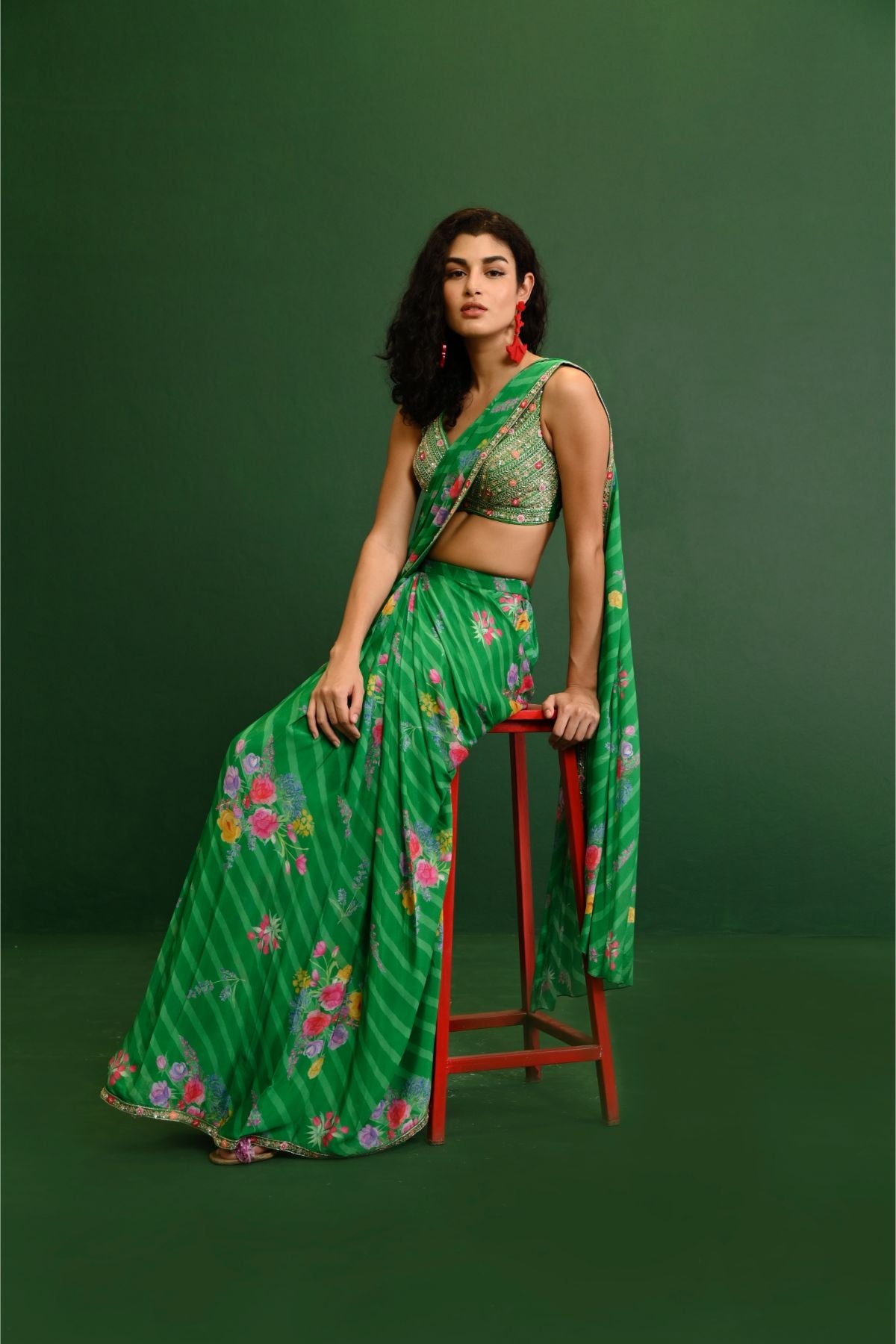 Adele Georgette Drape Saree