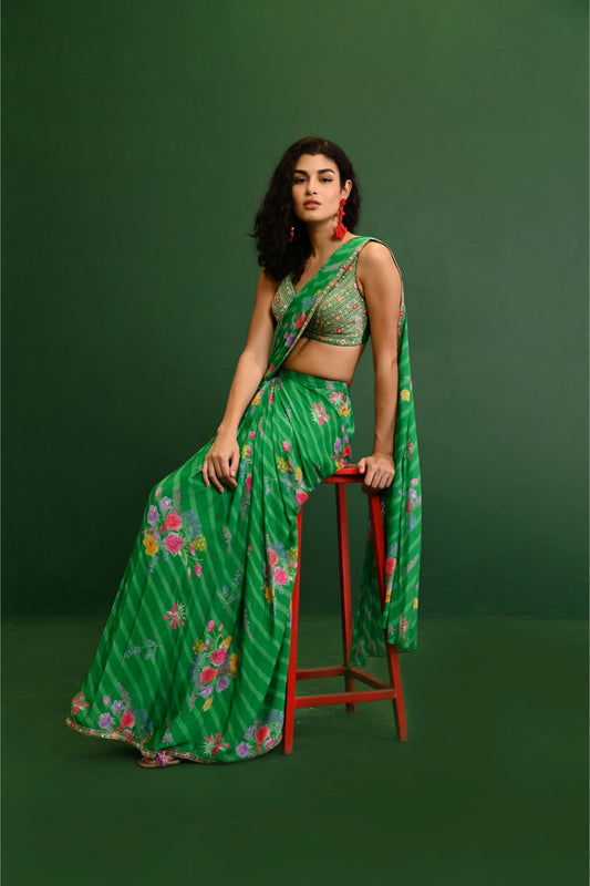 Adele Georgette Drape Saree