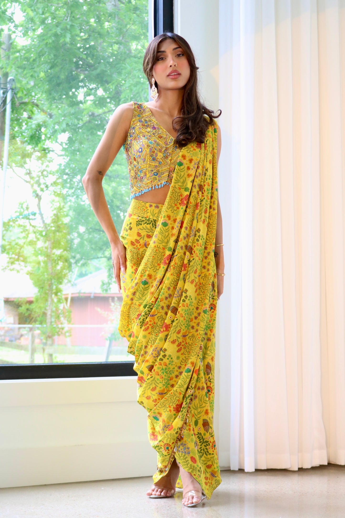 Printed Drape Set