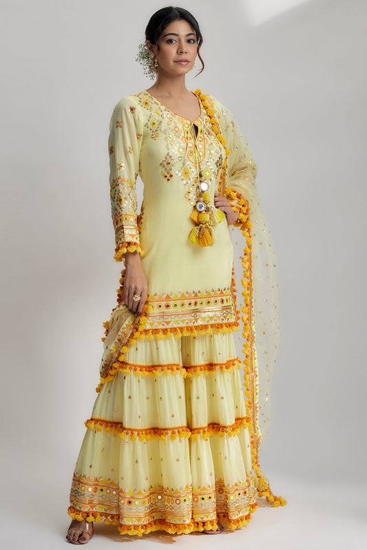 Maahika Layered Sharara Set