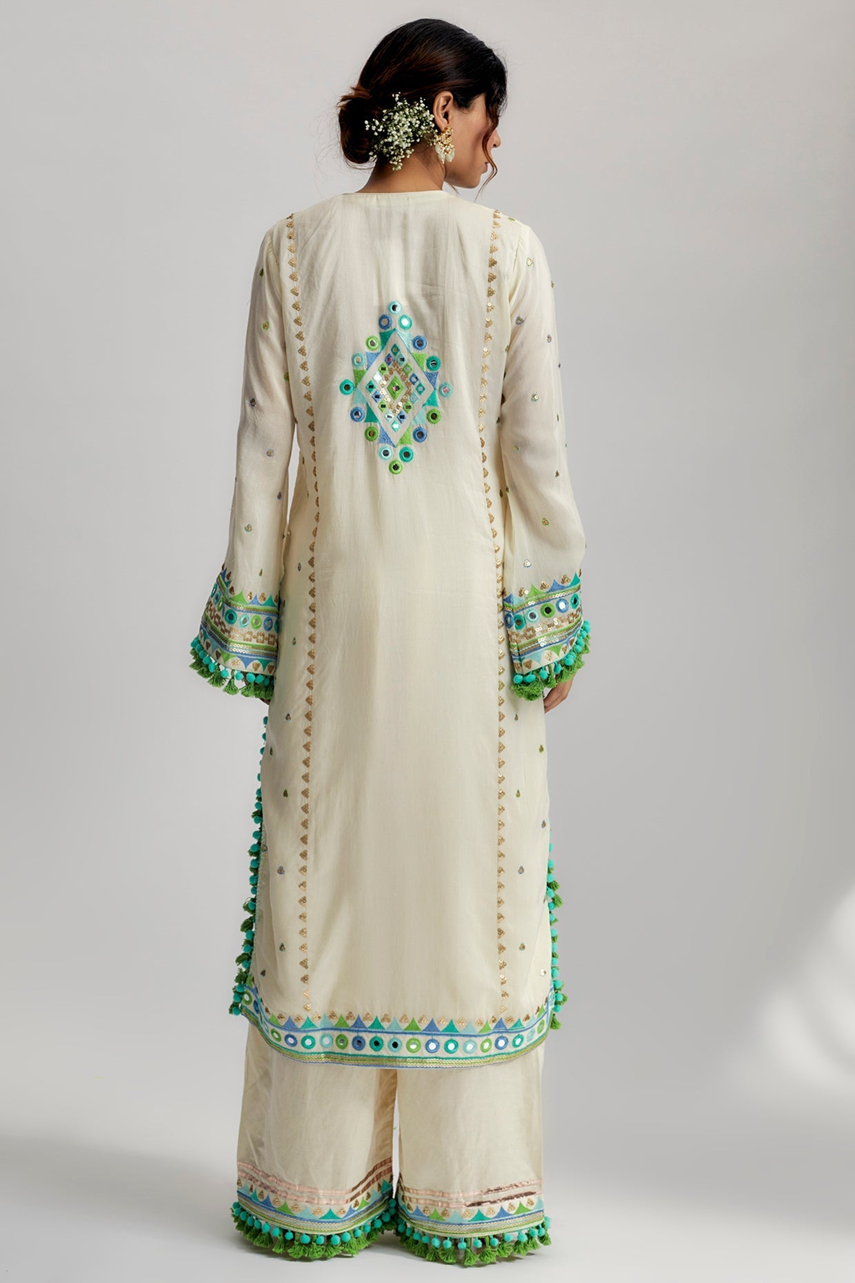 Nishika Long Kurta With Palazzo