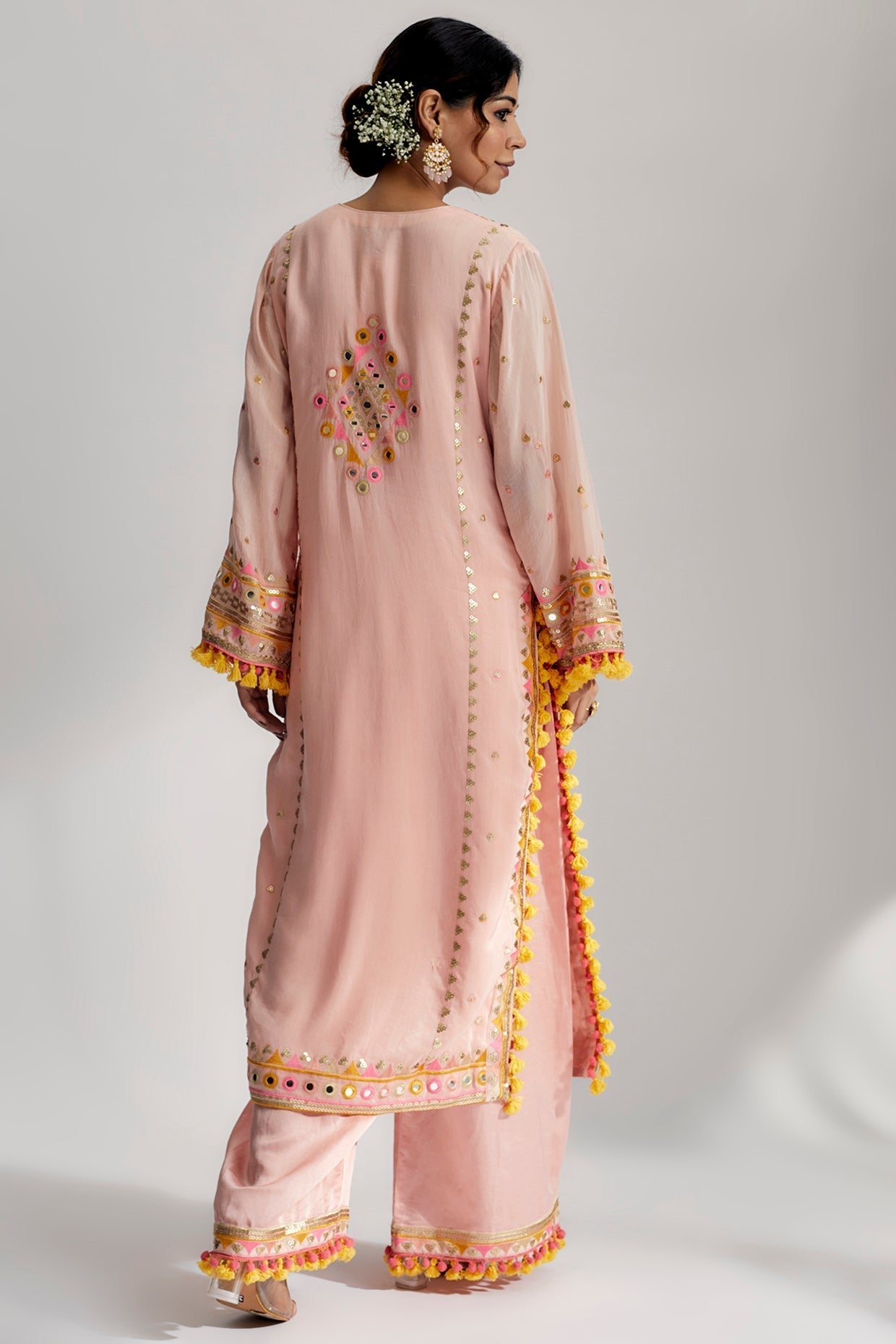 Nishika Long Kurta With Palazzo