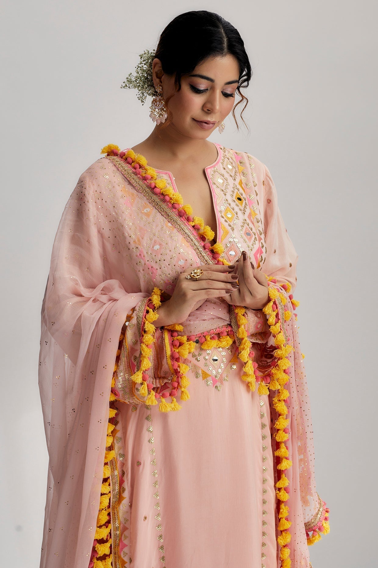 Nishika Long Kurta With Palazzo