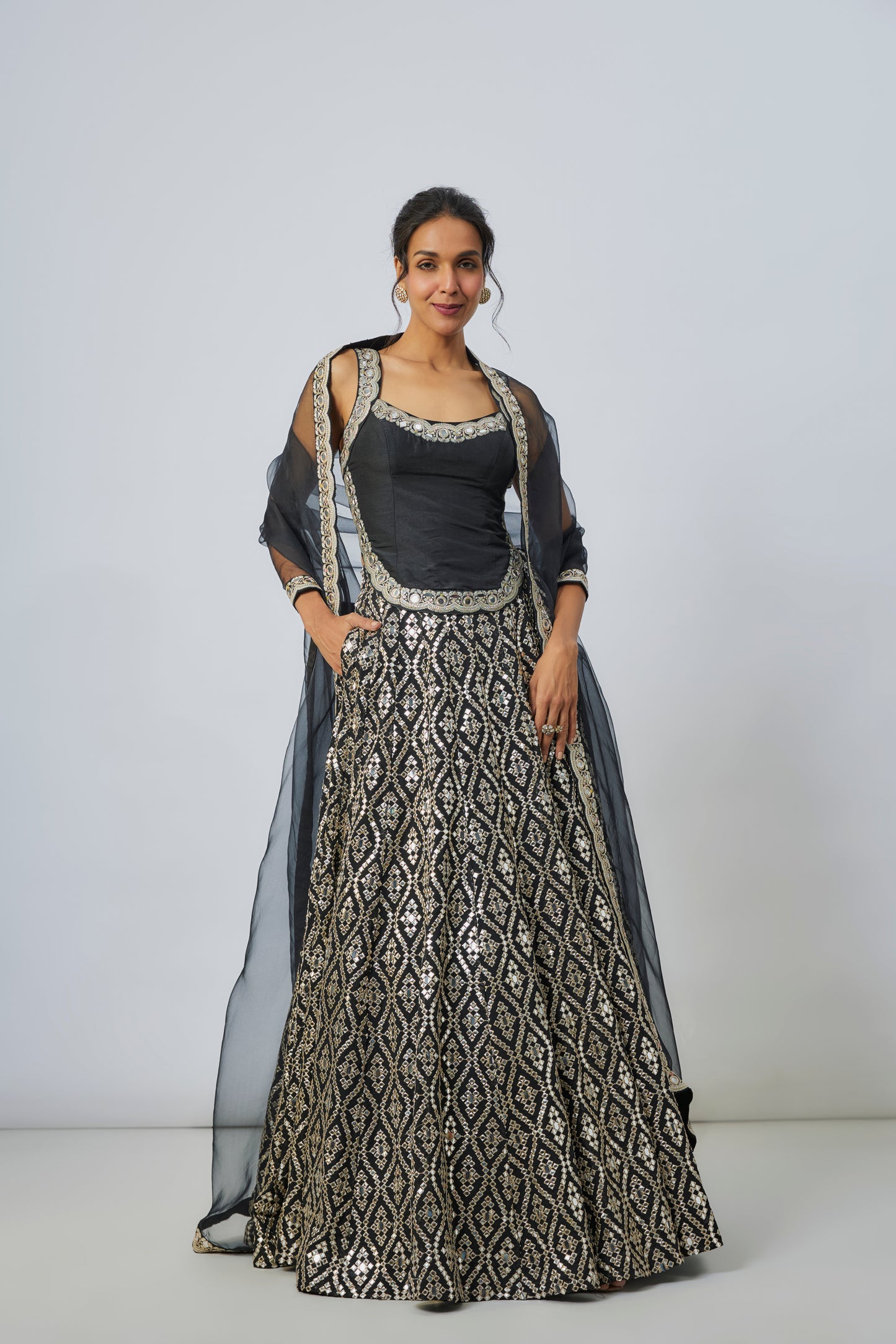 Vidhi Yadav in Roshni Lehenga Set