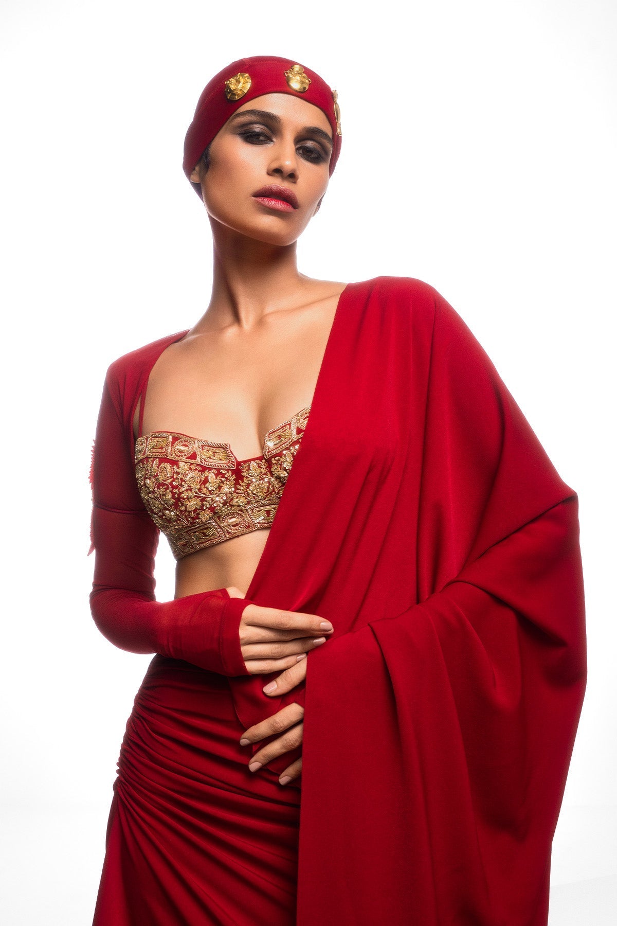 The Manhattan Cocktail Saree