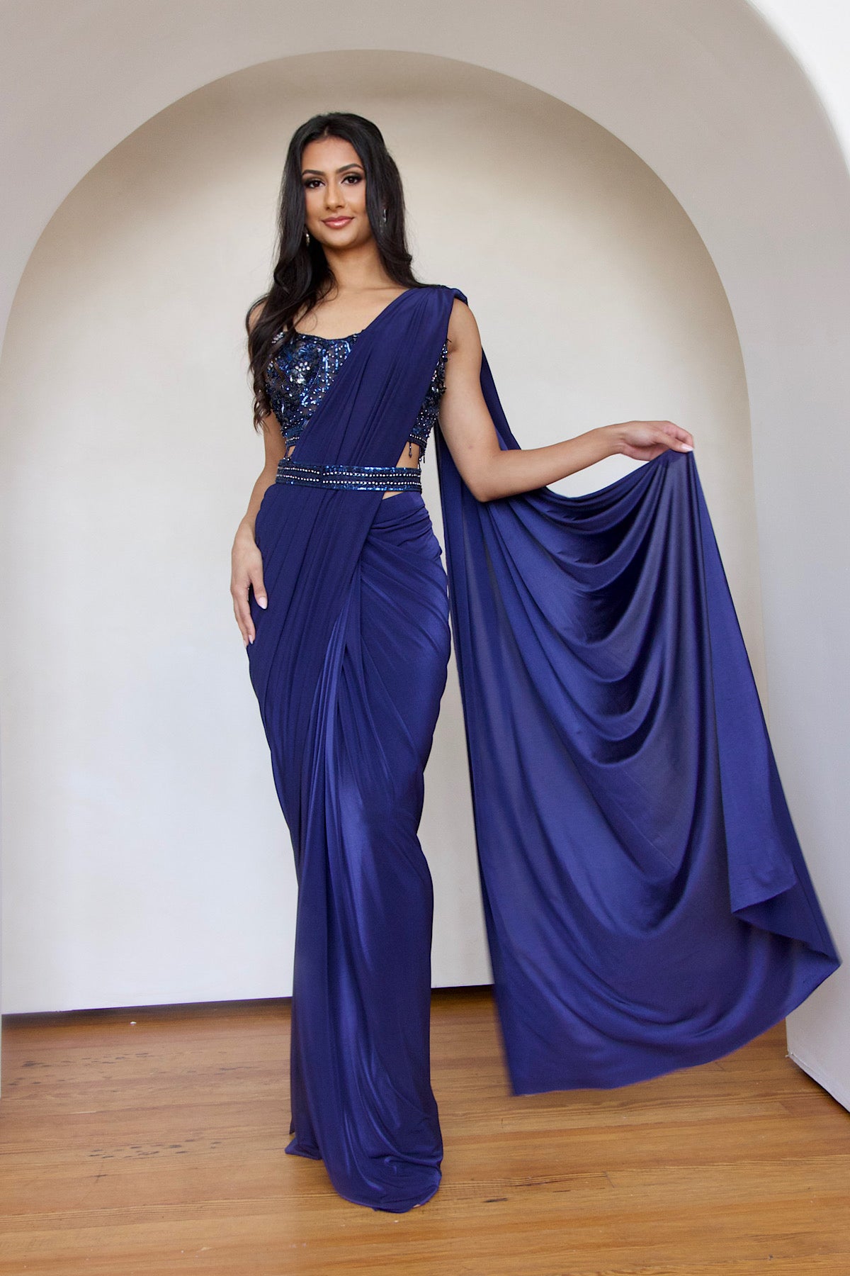 Royal Pre-Draped Lycra Saree