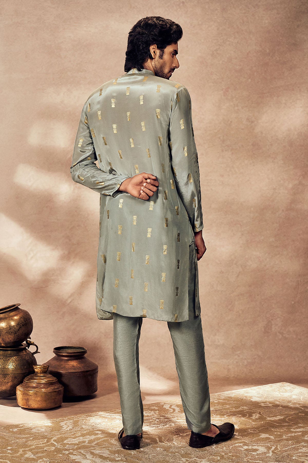 Grey Timber Tribe Kurta Set
