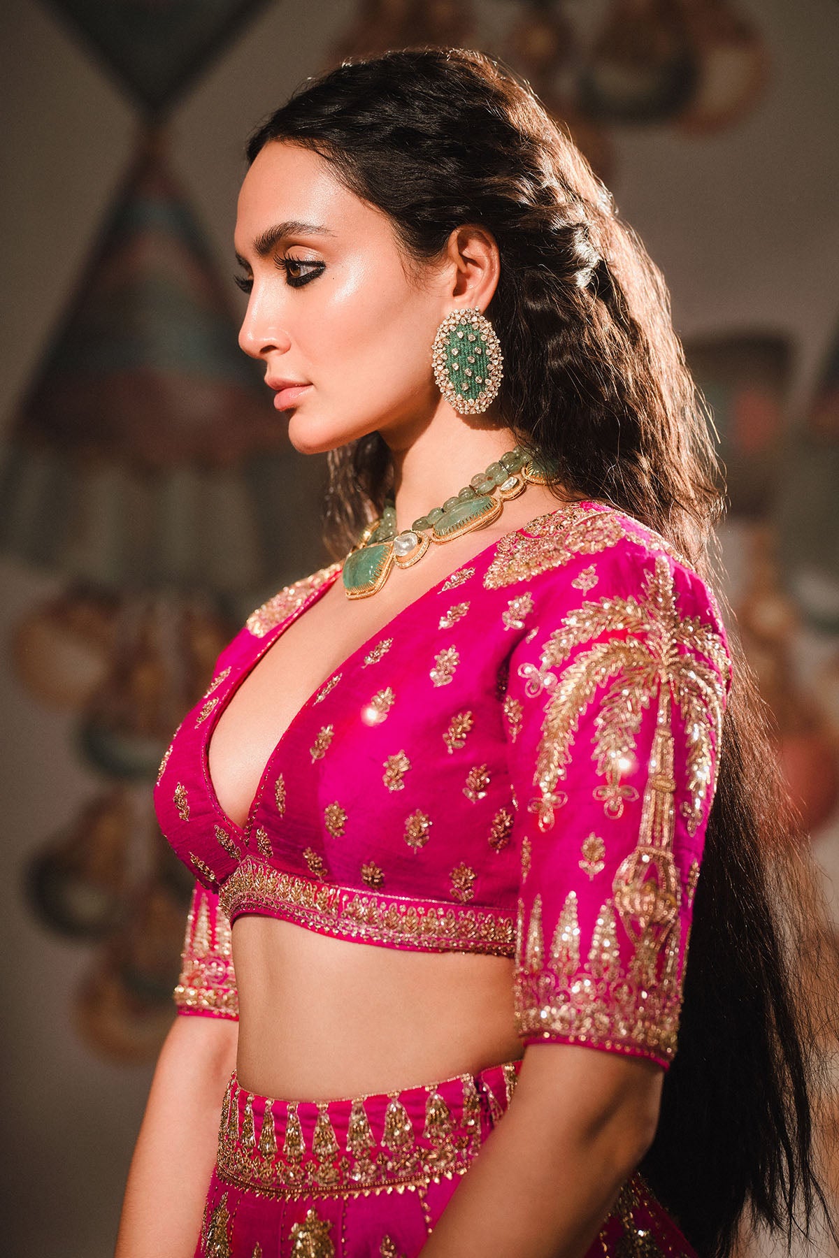 Rose Falooda Lehenga Set