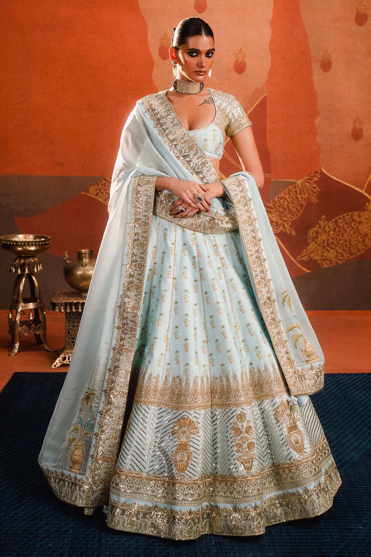 Aasman Lehenga Set