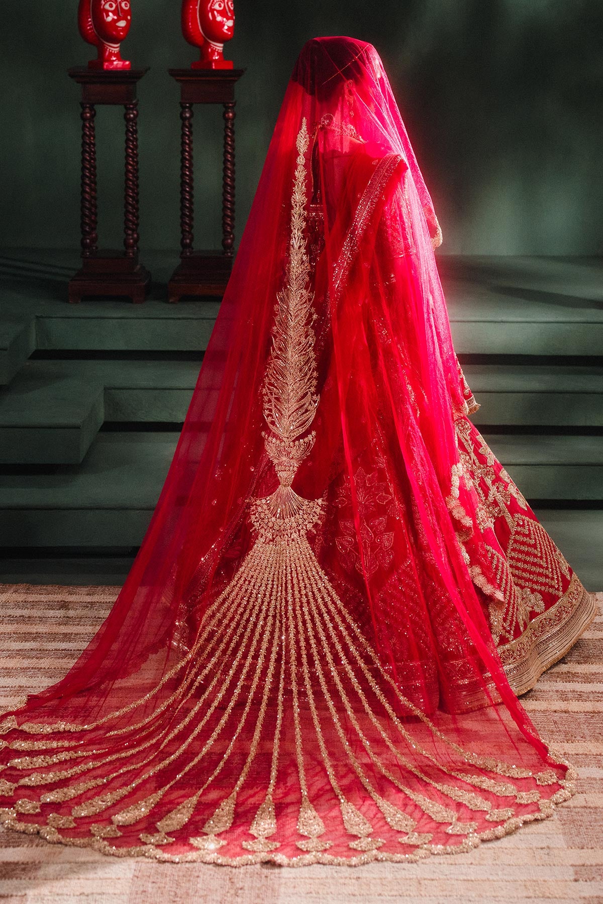The Aalu Bukhara Lehenga With Veil