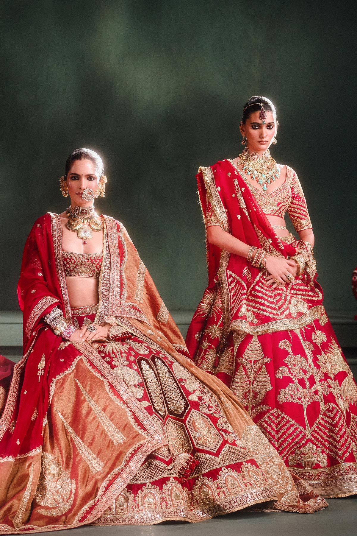 The Aalu Bukhara Lehenga With Veil