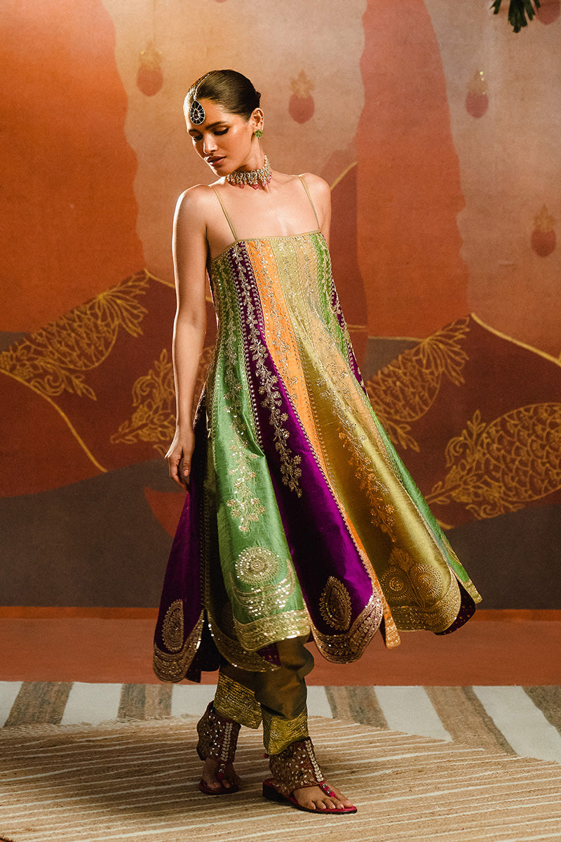 The Paan Pista Anarkali Set