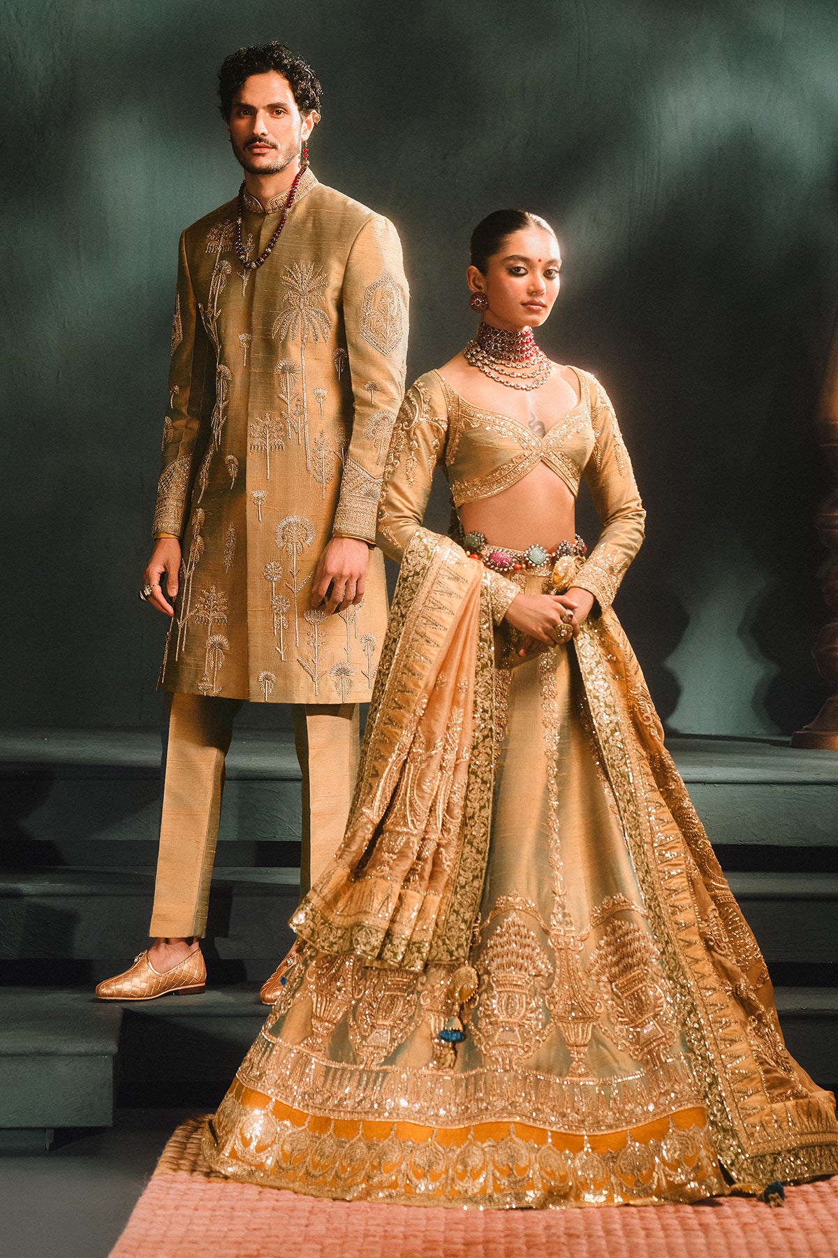 THE KESAR VARAK SHERWANI SET