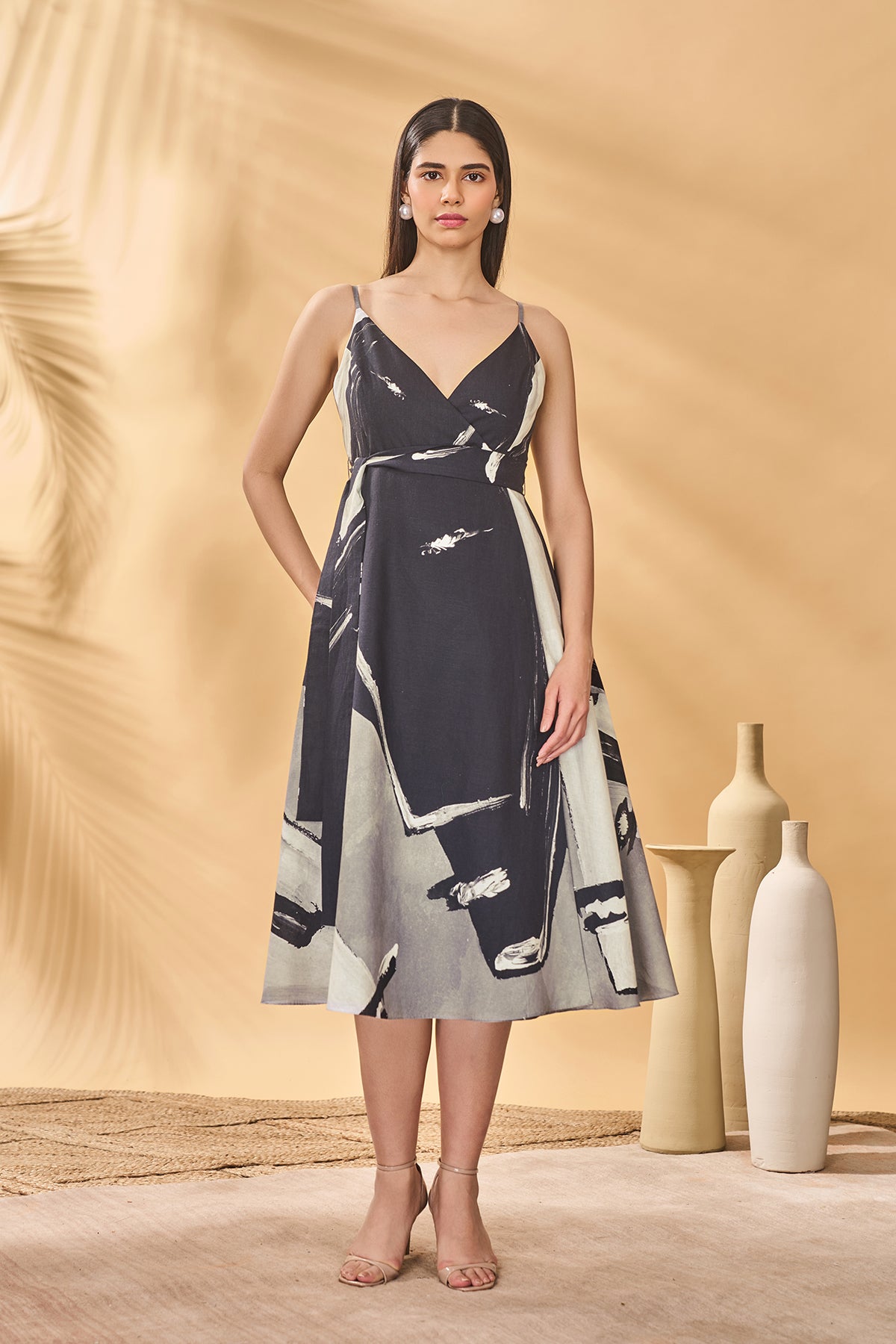 Hidden Gaze Wrap Dress