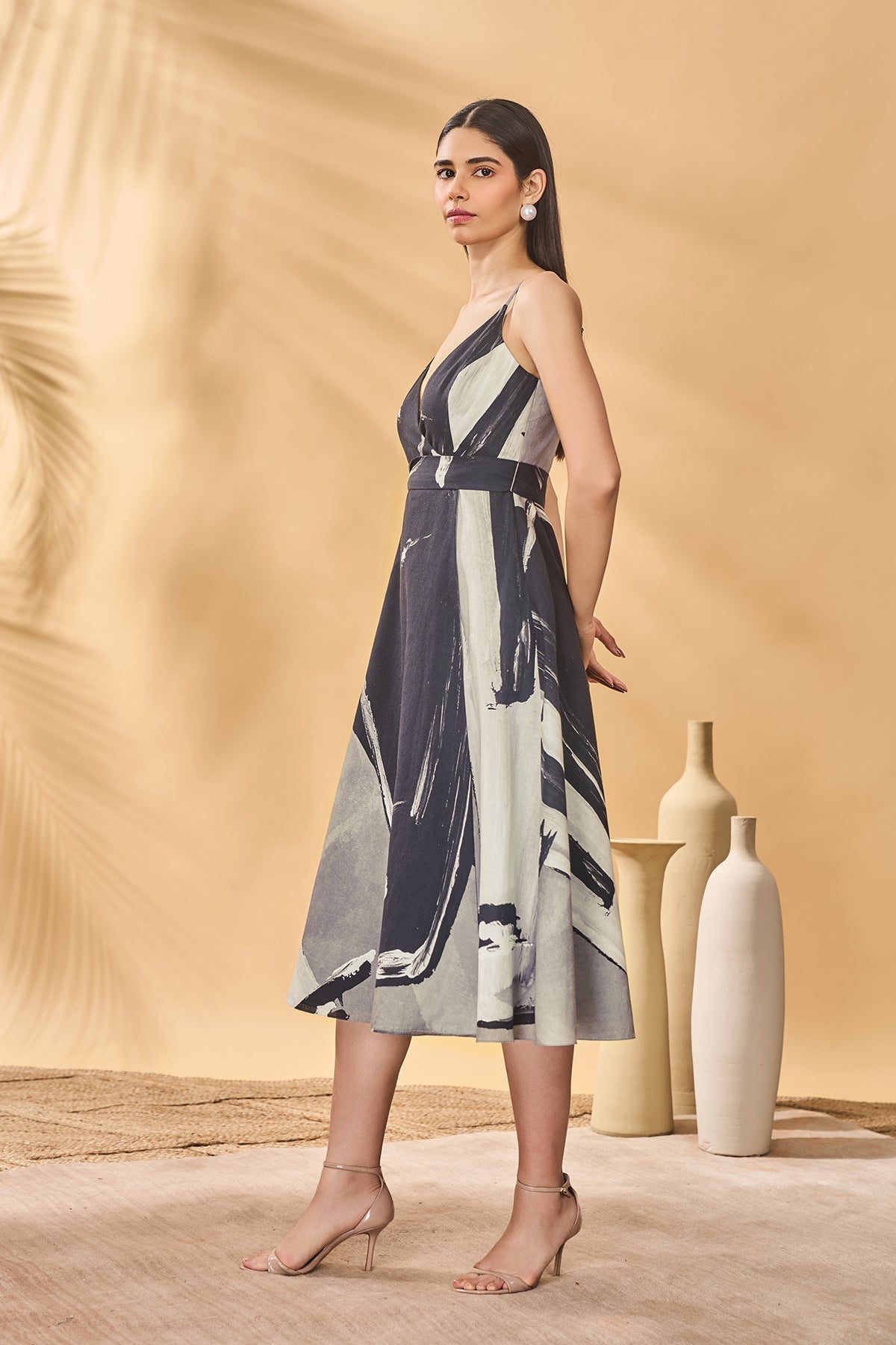 Hidden Gaze Wrap Dress