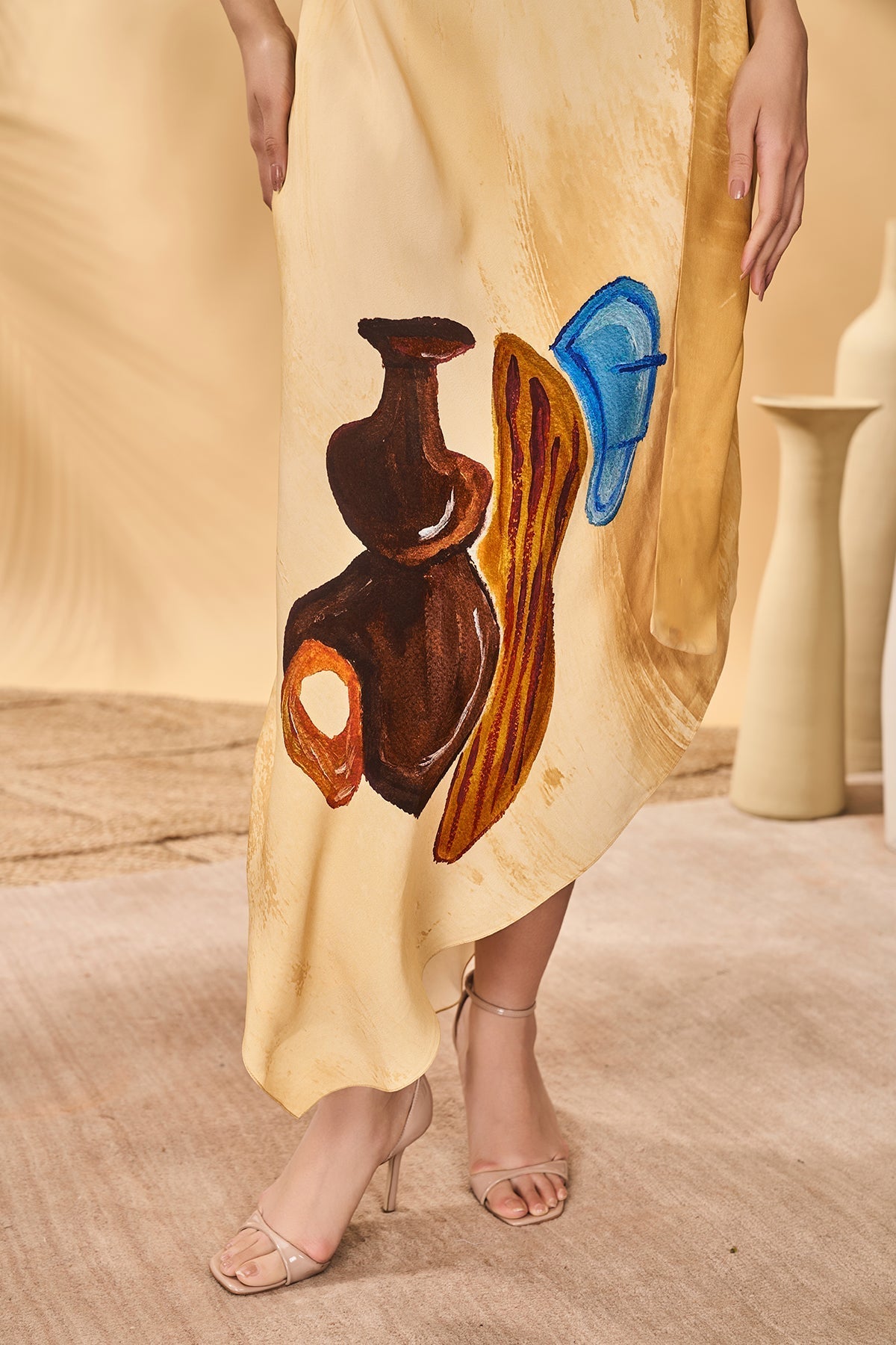 Earthern Echos Halter Dress
