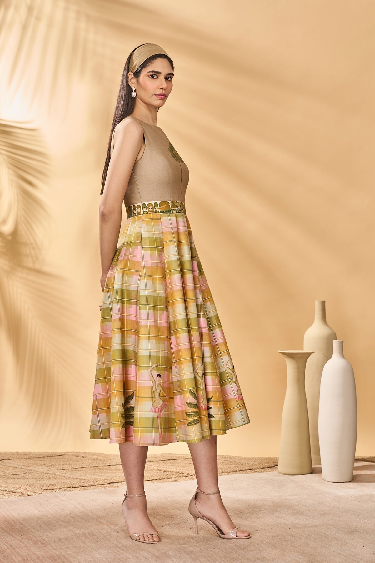 Pina Colada Picnic Midi Dress