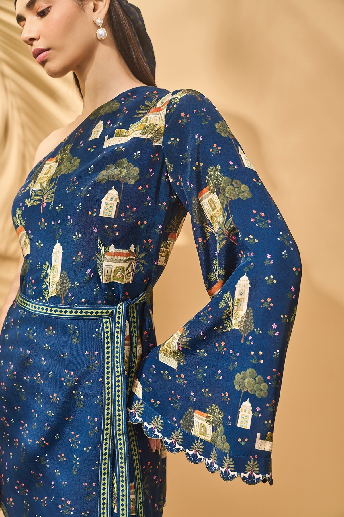 Midnight Miniature Dreams Wrap Dress
