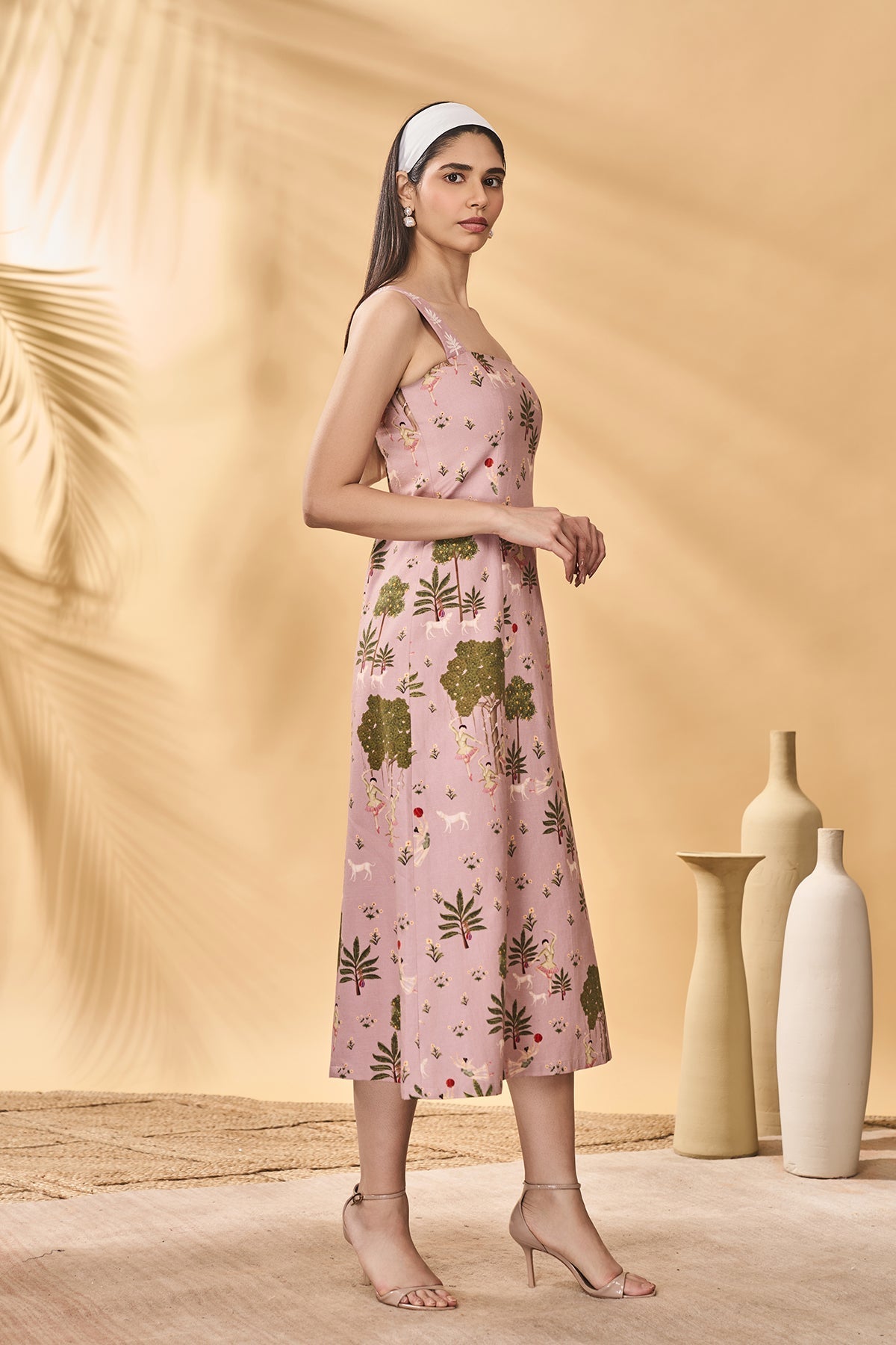 Pink Pirouette Picnic Midi Dress