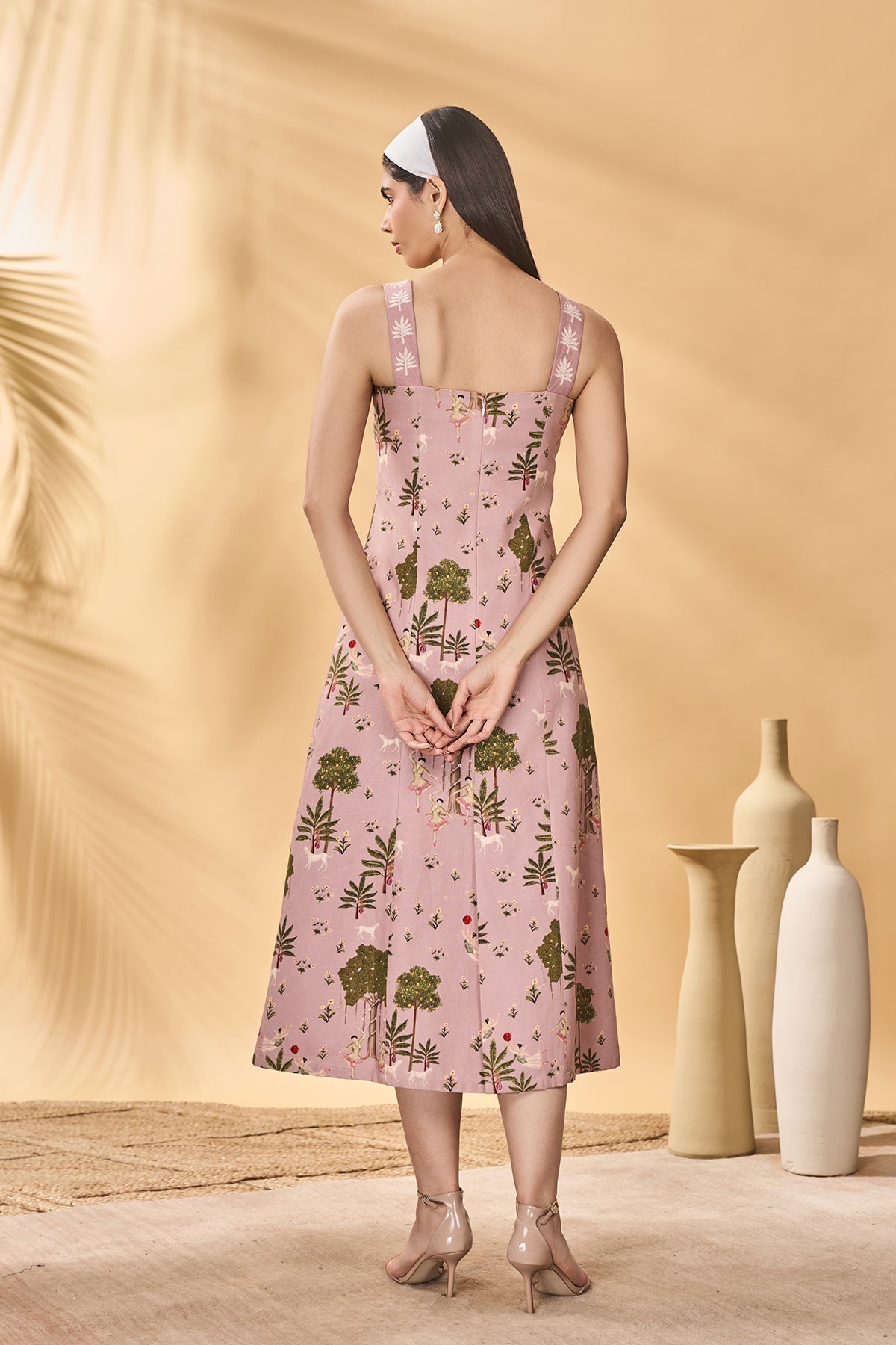 Pink Pirouette Picnic Midi Dress