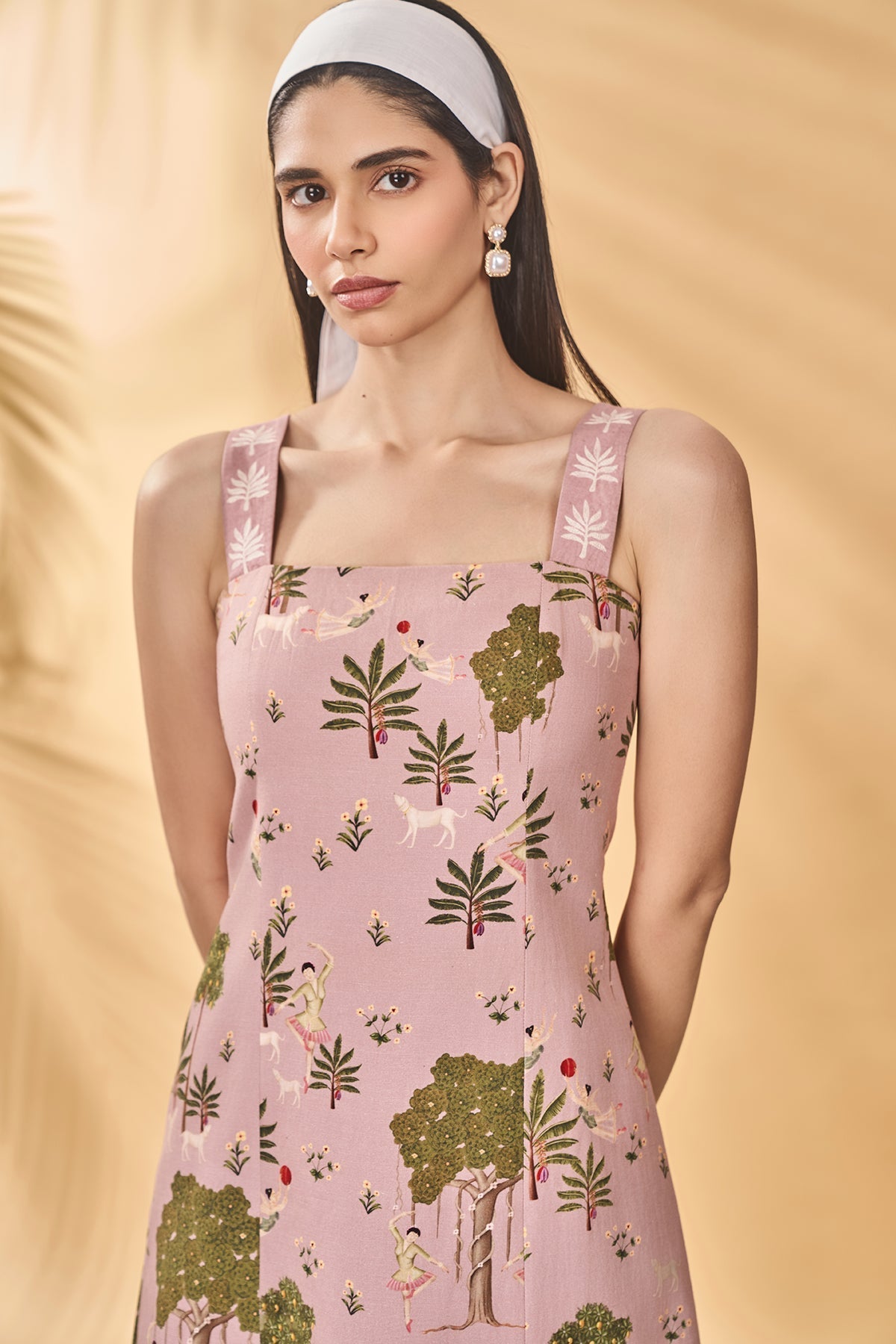 Pink Pirouette Picnic Midi Dress
