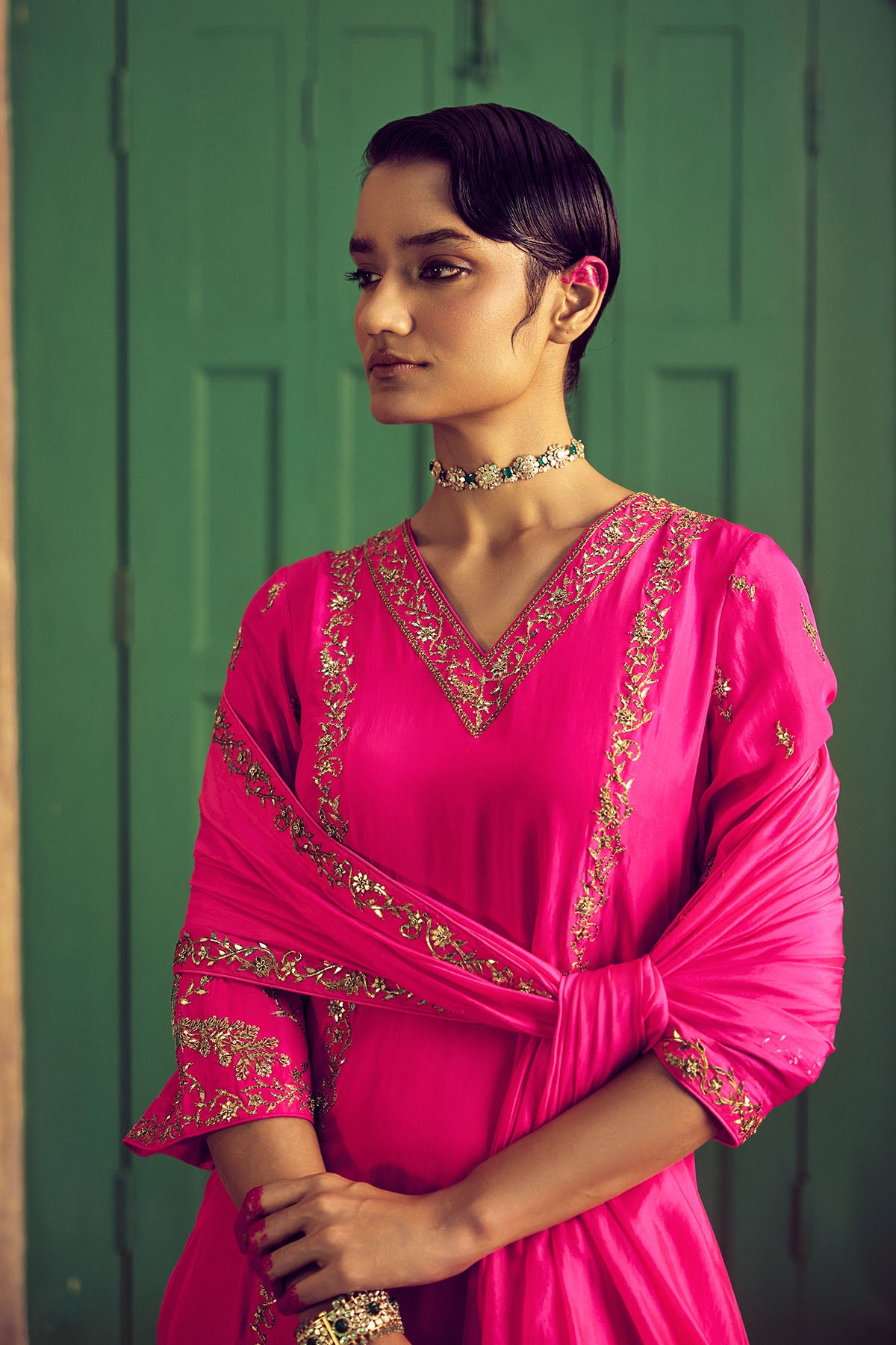 Classic Gulaabi Gulaal Kurta Set