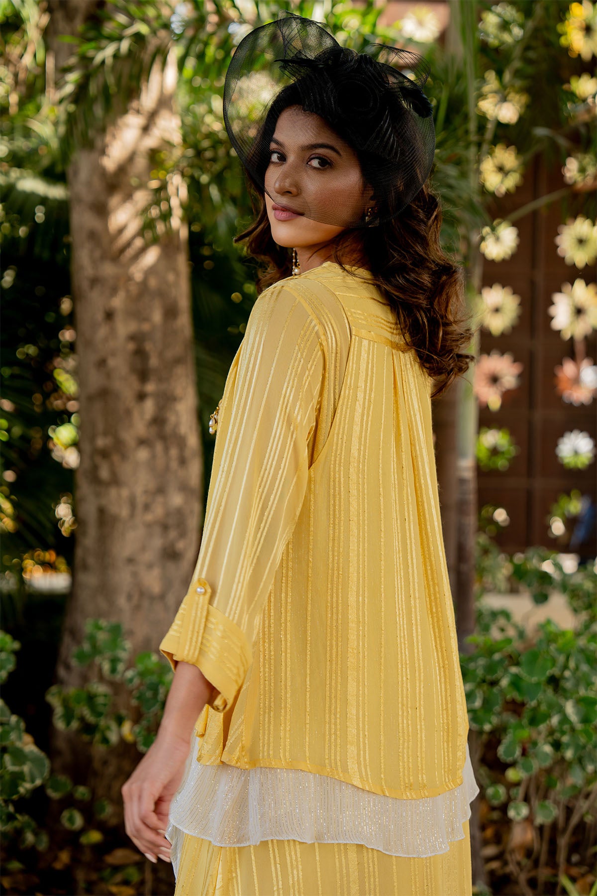 2 layered cape and a handkerchief top