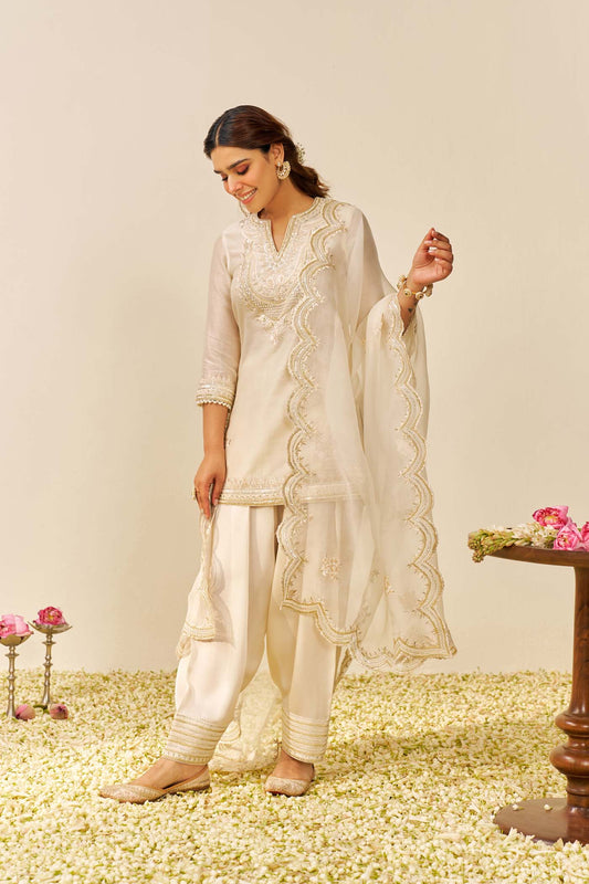 SARA - SHORT KURTA WITH  SALWAR