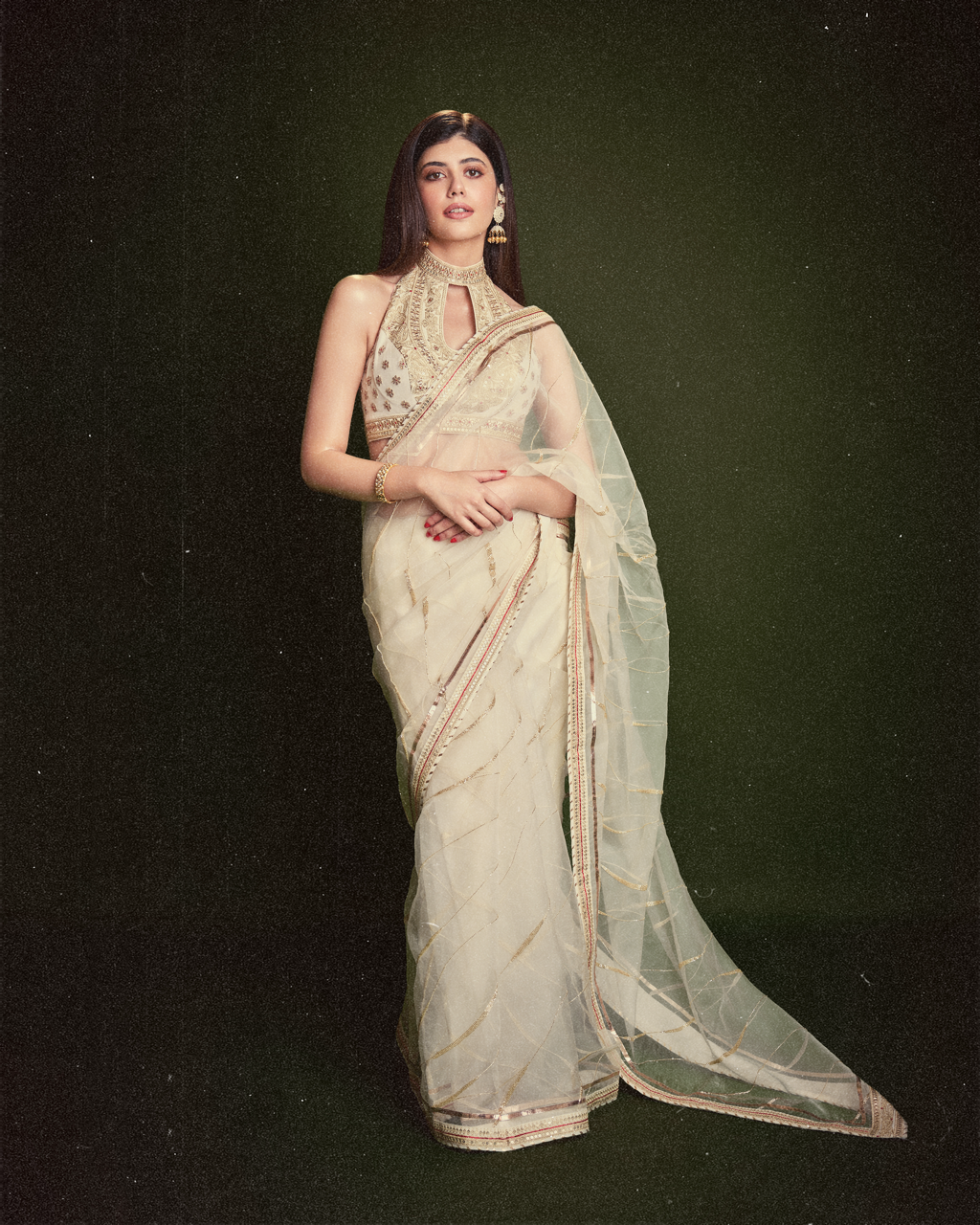 Sanjana Sanghi in Golconda Priyal saree set