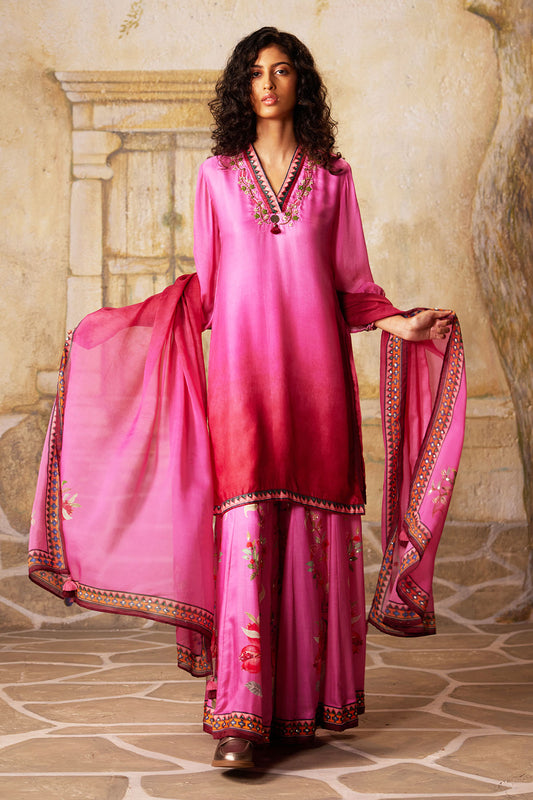 PINK SHARARA SET