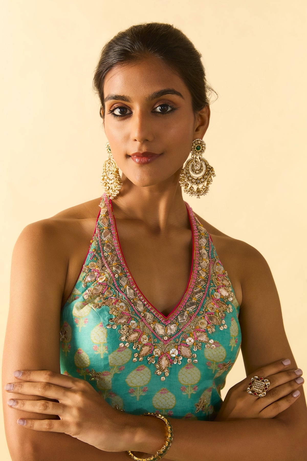 Dwisha Halter Sharara Set