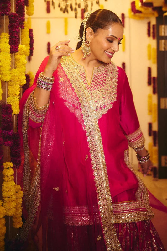 Bipasha Basu in Shahida Sharara Set