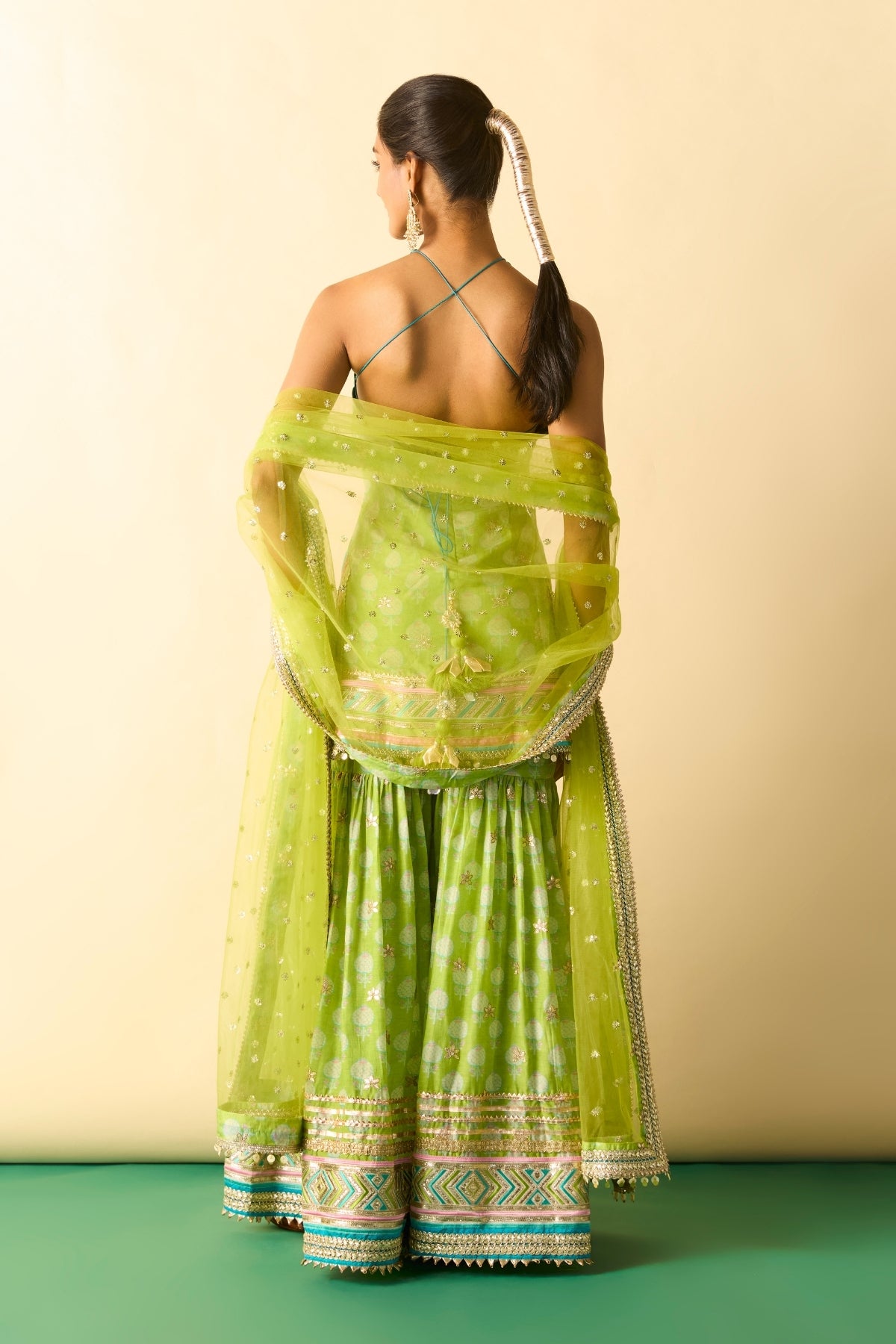 Dwisha Halter Sharara Set