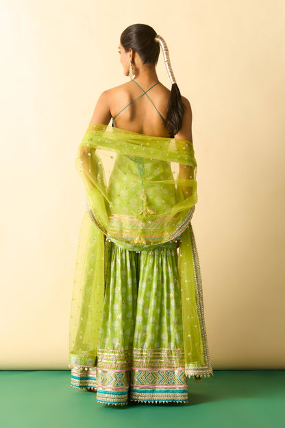 Dwisha Halter Sharara Set