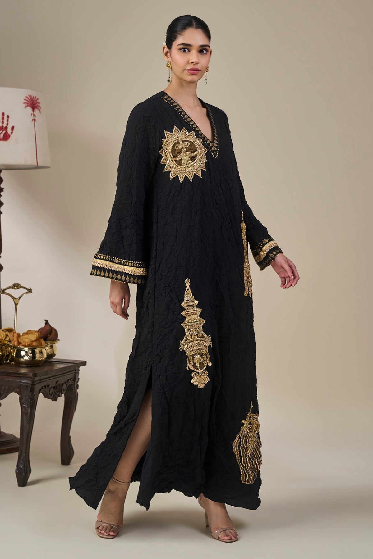 Black Ambi Bloom Kaftan