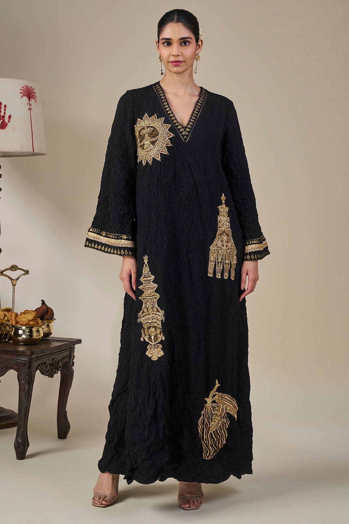 Black Ambi Bloom Kaftan