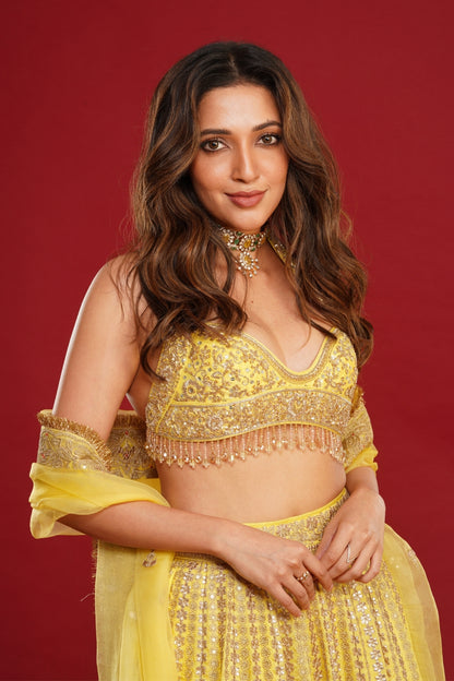 Neha Shetty in Zivaara Lehnga Set