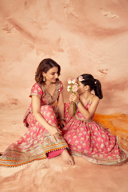 Soha Ali Khan in Sherry Sharara Set