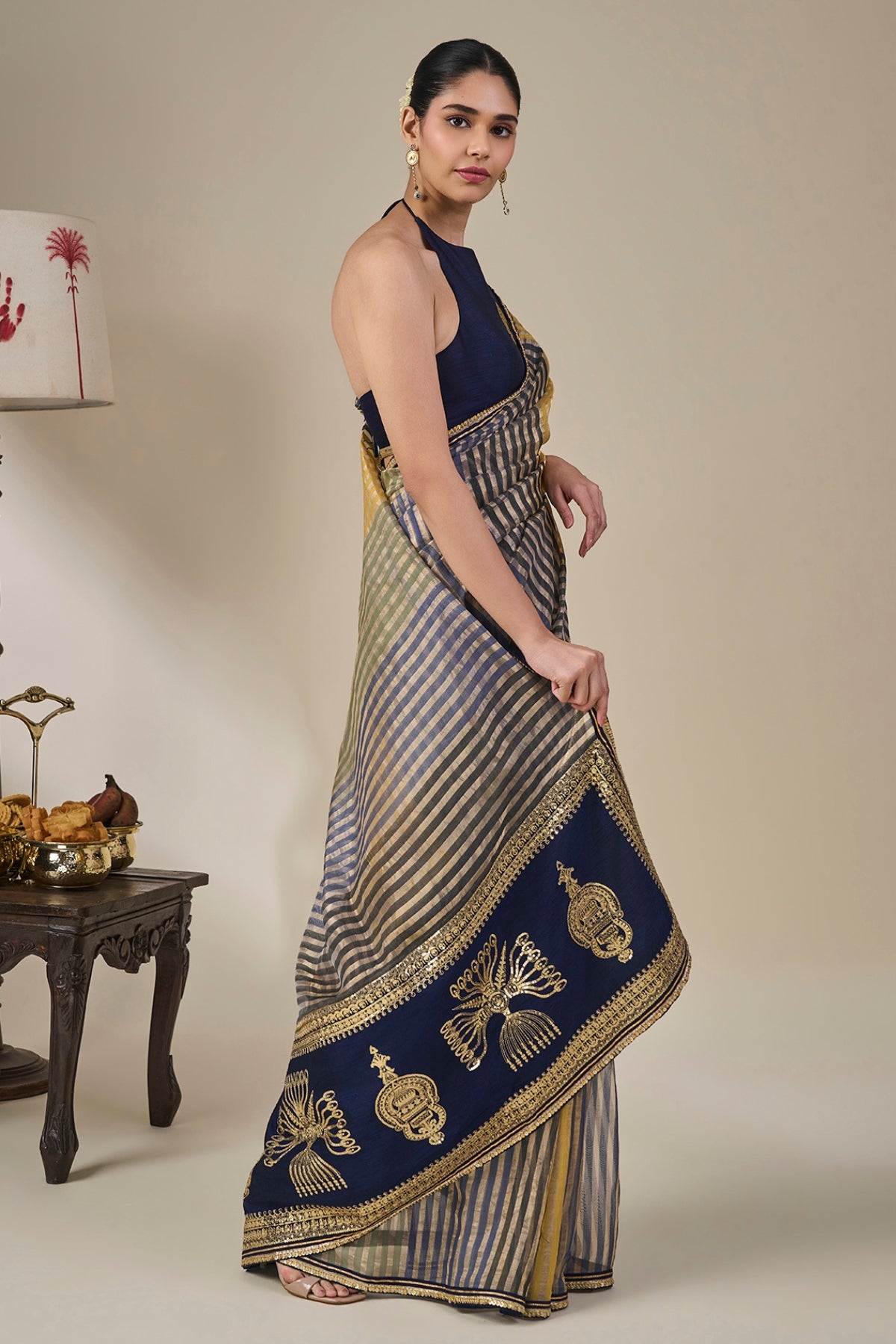 Alleppey Stripe Masque Saree