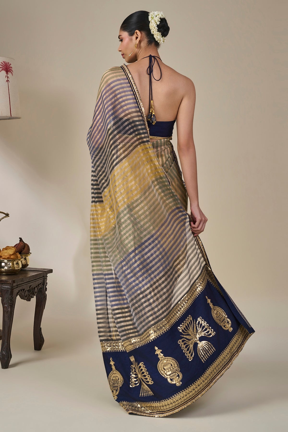 Alleppey Stripe Masque Saree