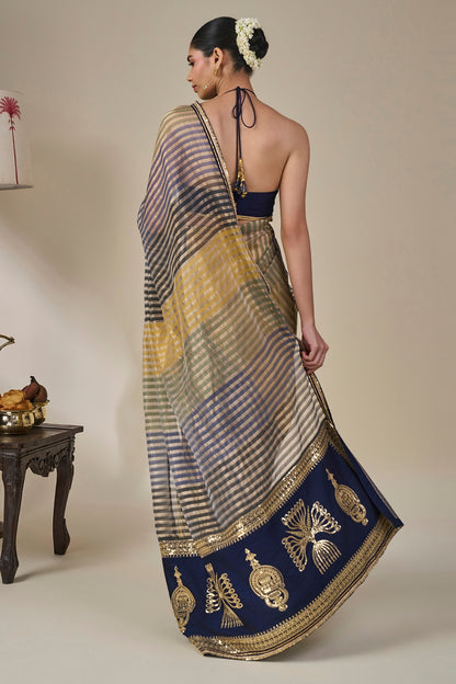 Alleppey Stripe Masque Saree