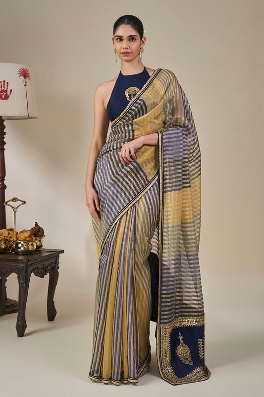 Alleppey Stripe Masque Saree