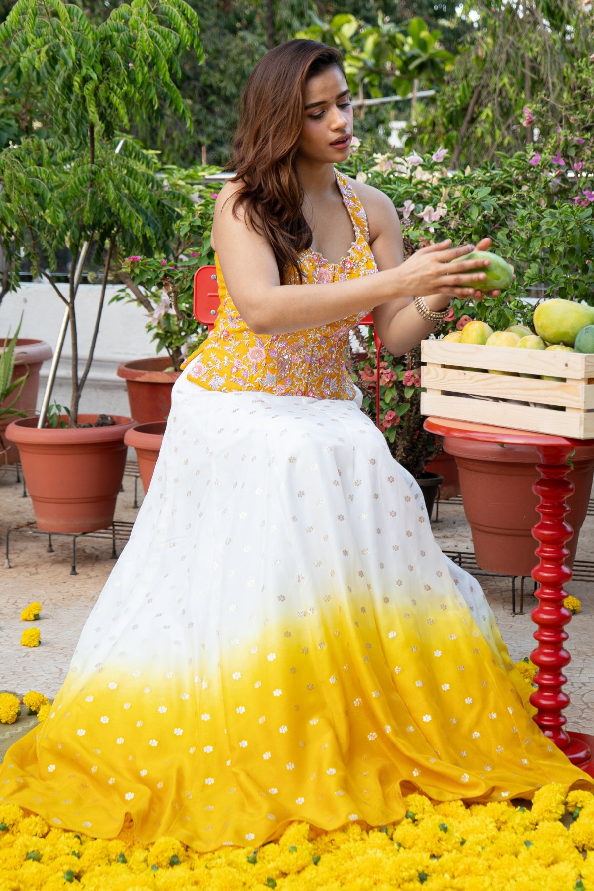 ZEENAT OMBRE LEHENGA