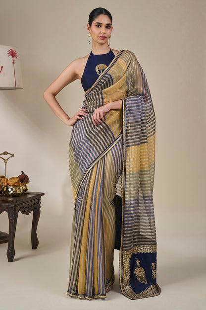 Alleppey Stripe Masque Saree