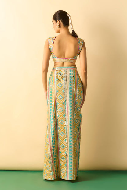 kashvi slit skirt set