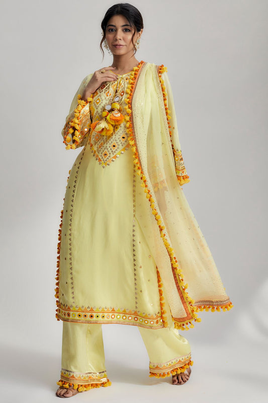 Nishika Long Kurta With Palazzo