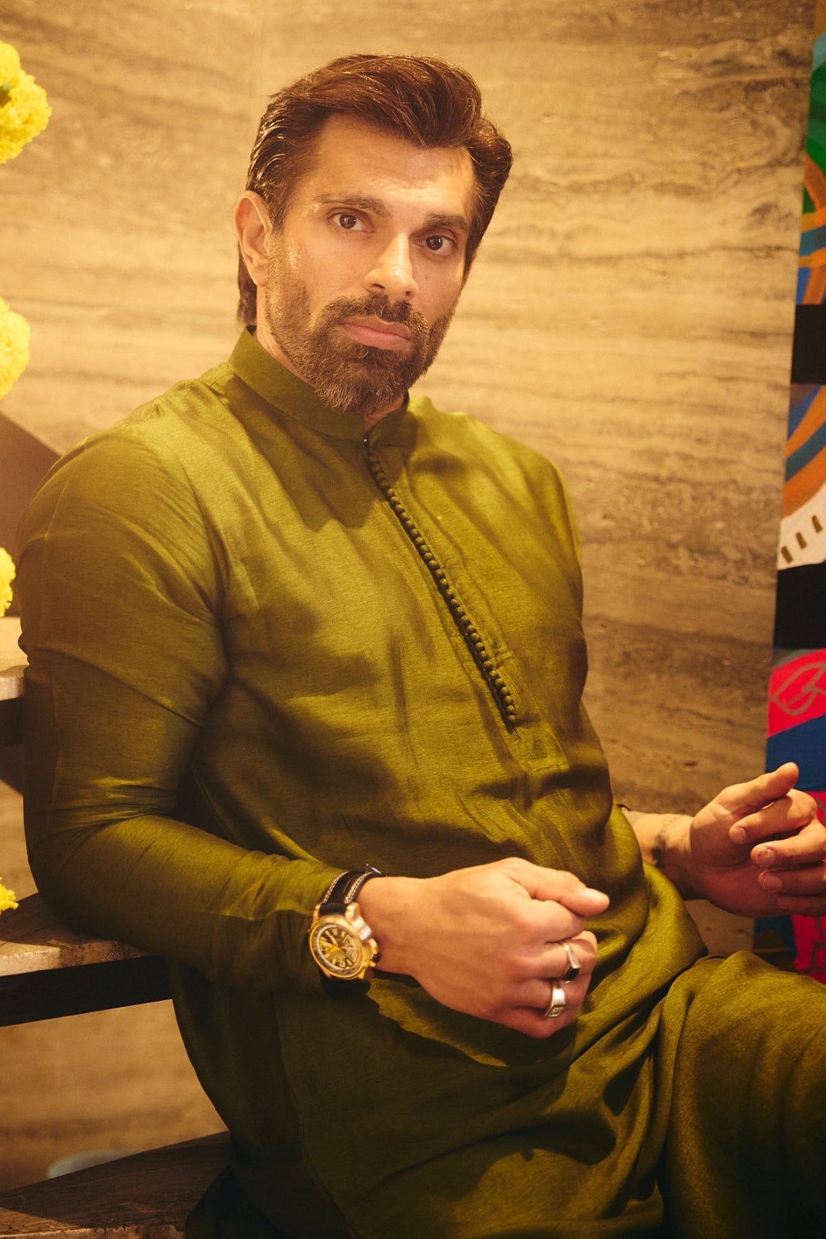 Karan Singh Grover in Farid Kurta Set
