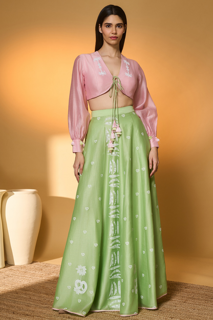 Totem Pod On Lunar Aisle Skirt Set