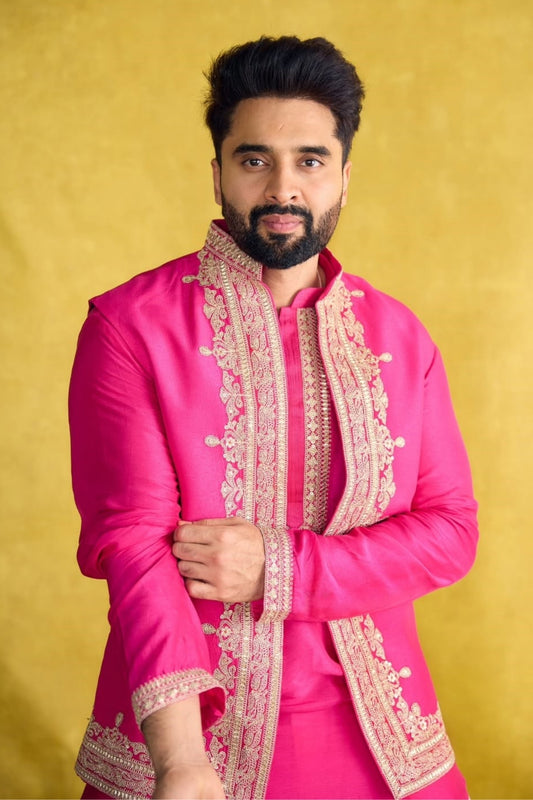 Jacky Bhagnani in Nasir Jacket Set