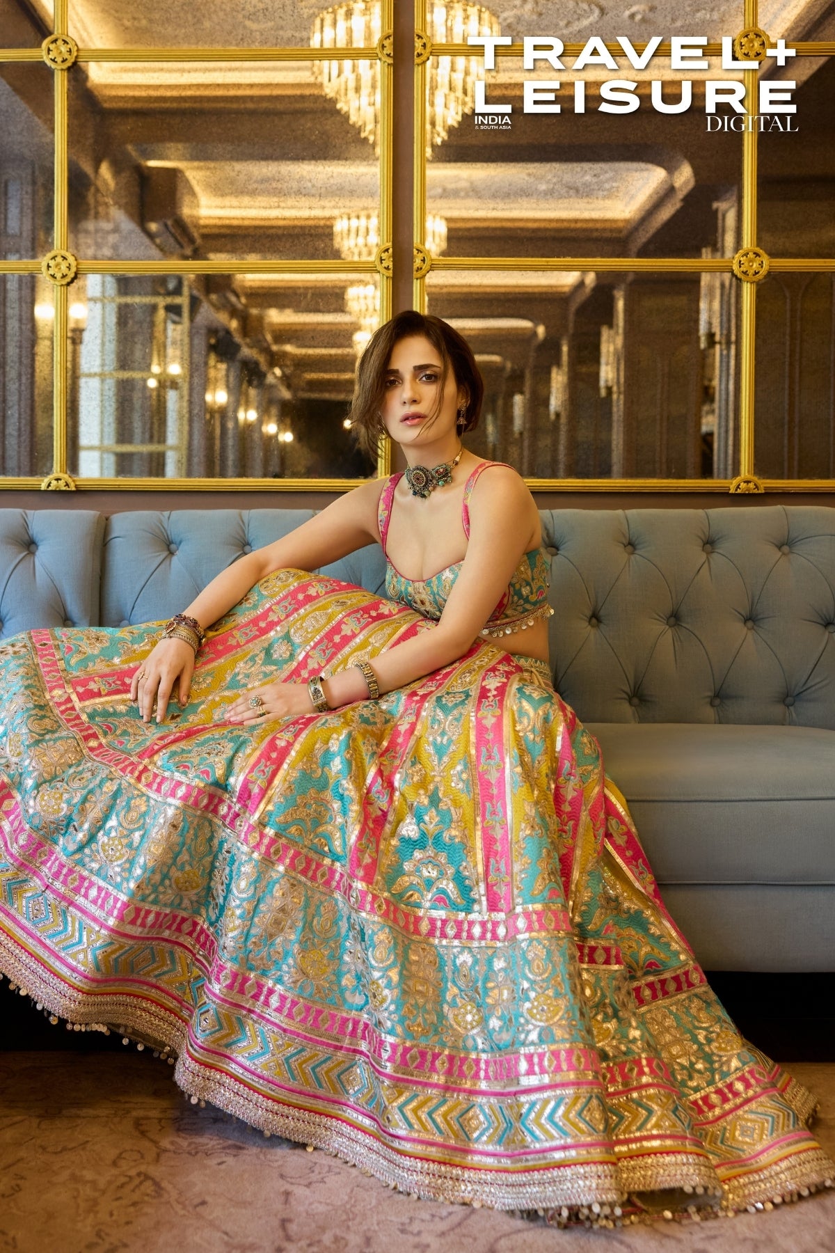 Radhika Madan in Zamaana Lehenga Set